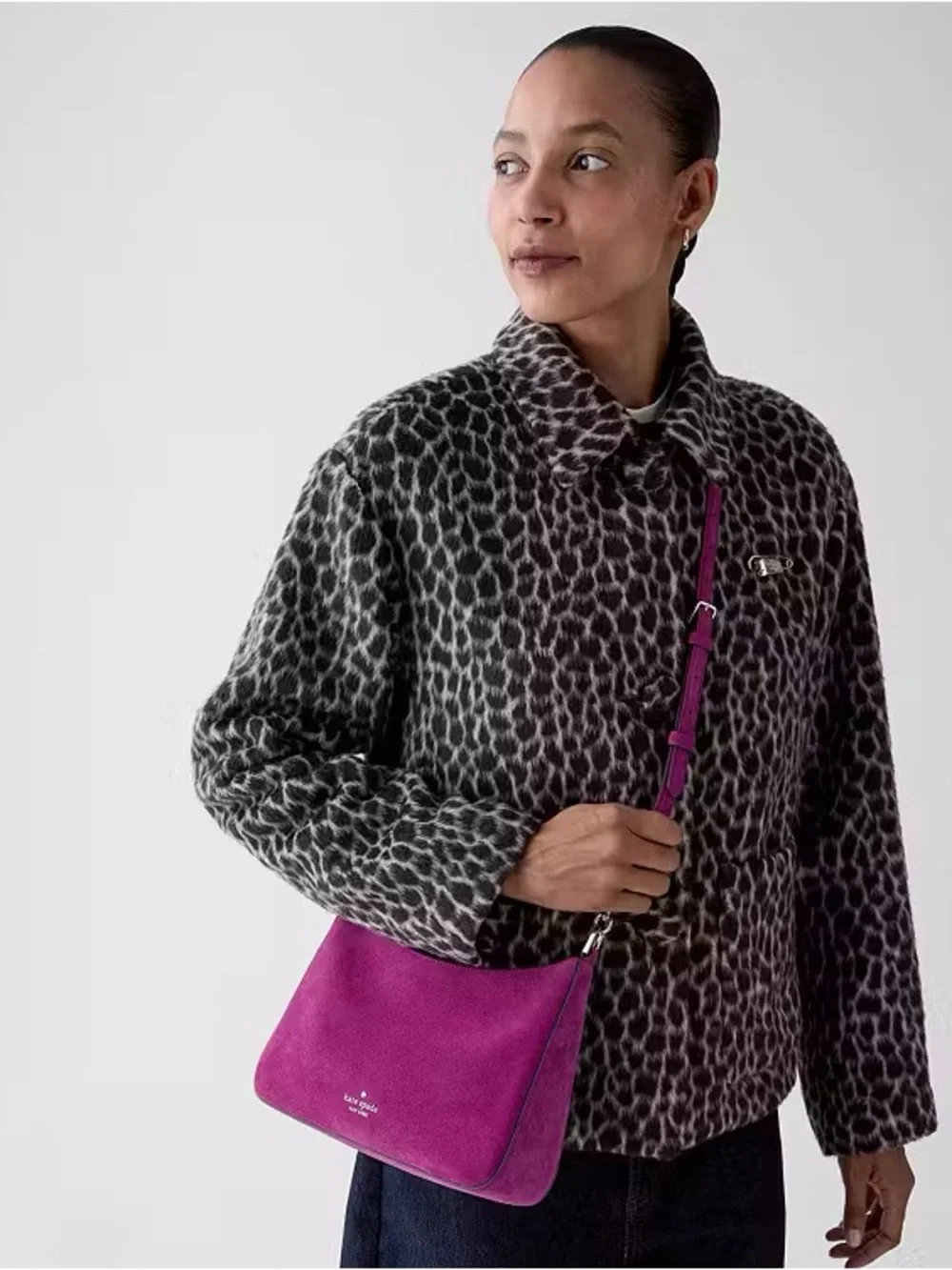 ♠️Kate Spade New York Margot Suede Medium Convertible Shoulder Bag, Beet NWT